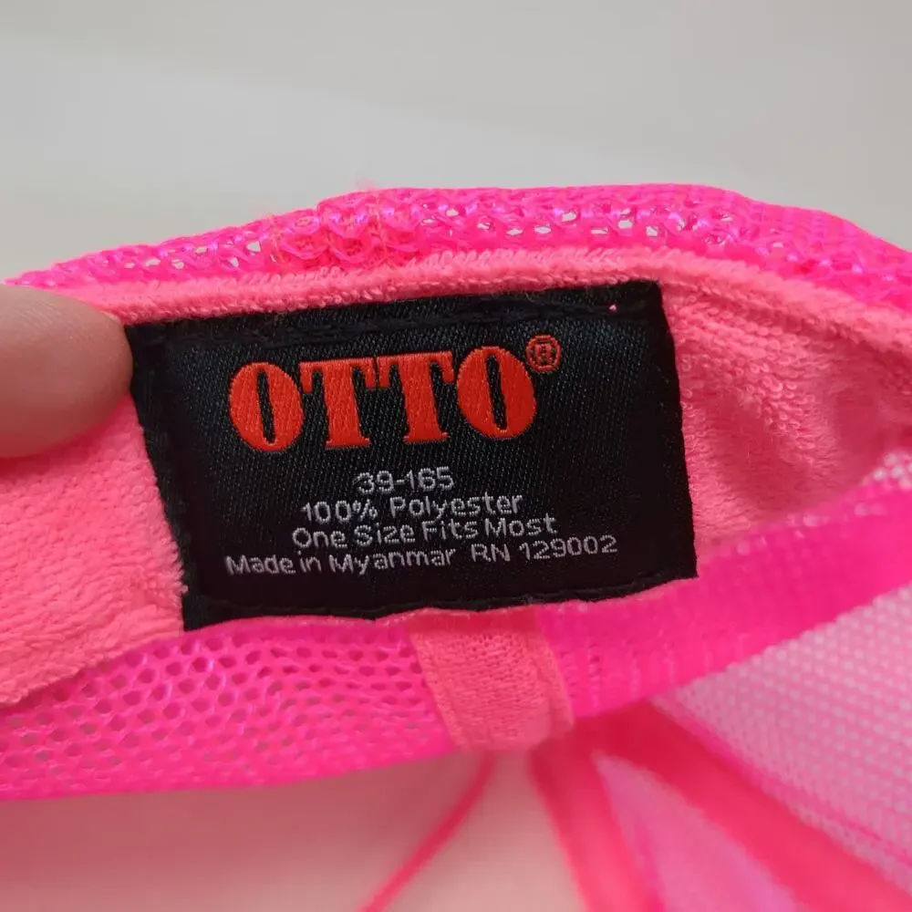 Otto Ellie Mae Somewhere Out West Pink One Size Trucker Hat Mesh Snapback